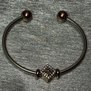 Authentic Pandora Silver and Rose Gold-Tone Bracelet